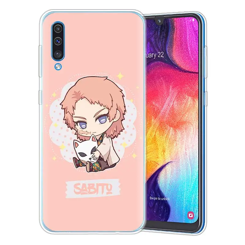 Demon Slayer Kawaii Anime Case for Samsung Galaxy A50 A20e A70 s A80 A90 5G A40 A30 A20 A10 e A12 A02s Soft Silicone Phone Coque