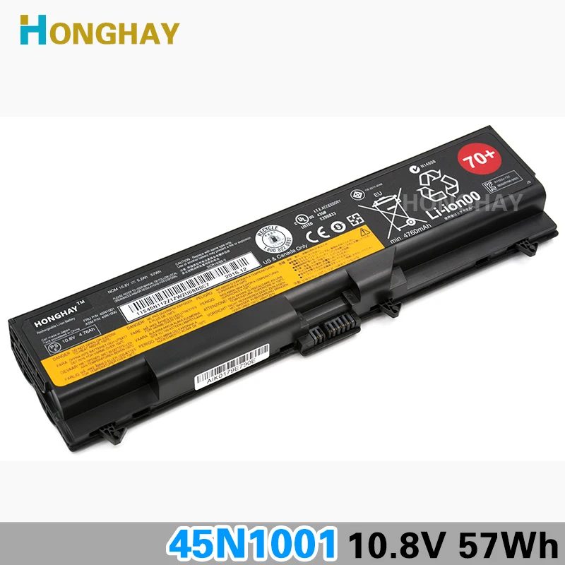 Аккумулятор для ноутбука HONGHAY 10 8 В 5200 мАч Lenovo ThinkPad T430 T430I L430 T530 T530I L530 W530 45N1005 45N1004