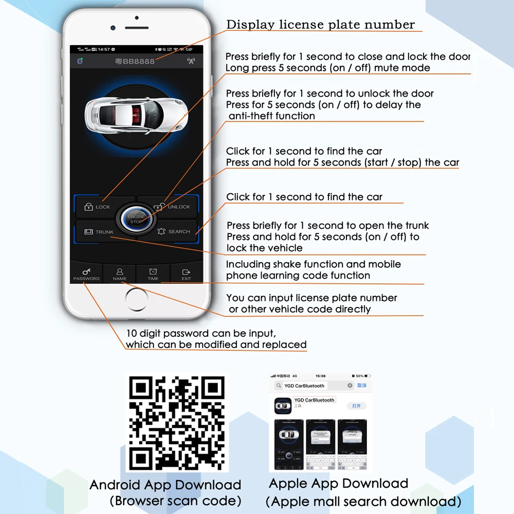 Скидка Автоматическая система доступа без ключа, запуск и остановка двигателя, автозапчасти с одним ключом