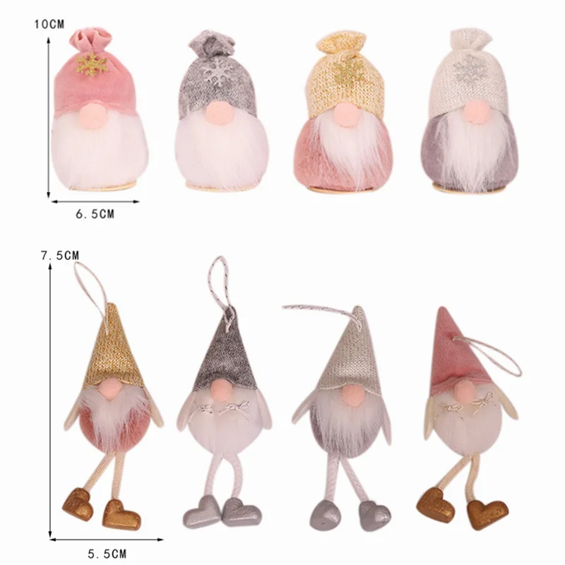 Рождественское украшение шапка безлицевая кукла для рождественской елки 2020
