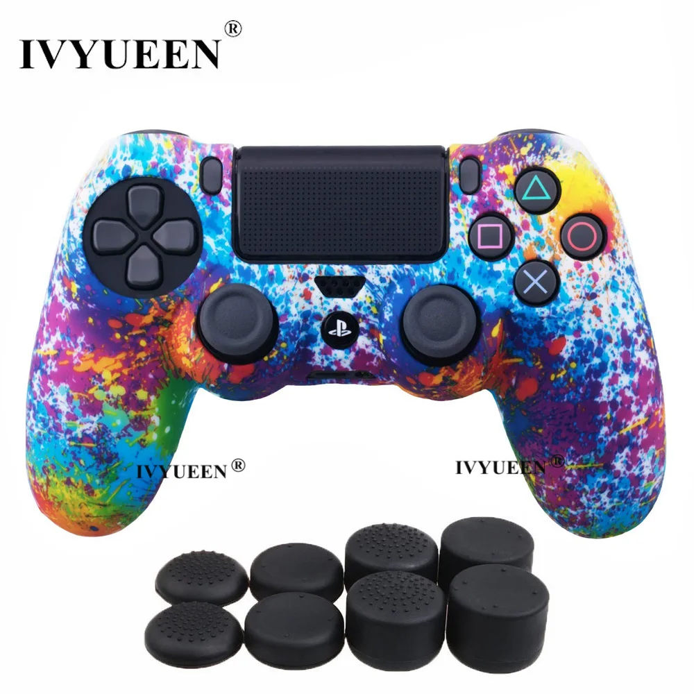 Защитный силиконовый чехол IVYUEEN для контроллера Sony PlayStation 4 PS4 Pro Slim геймпада Dualshock