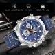 2022 New Dual Display Men Watches Luxury Sport Waterproof Quartz Electronic Watch For Men Fashion Leather Luminous Chronograph Other Image