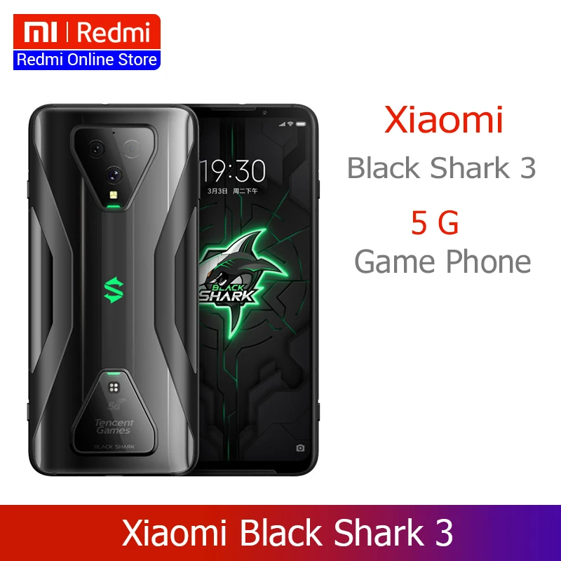 Новый оригинальный Xiaomi Black Shark 3 12 Гб 256 ГБ игровой телефон Snapdragon 865 Восьмиядерный 6