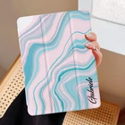 Чехол с рисунком под заказ для iPad Pro 11 12,9 дюйма 10,9 Air 4 10,5 5th 6th 10,2 9th 8th 7th Mini 4 5 6 Smart Wake up Белый Чехол