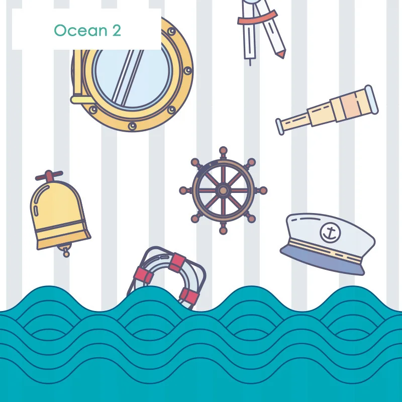 Ocean 2 Шаровая цепь или пружинная система Мультяшные жалюзи для детской комнаты на заказ напечатанные Жалюзи На Окна Индивидуальный размер - Цвет: Ocean 2