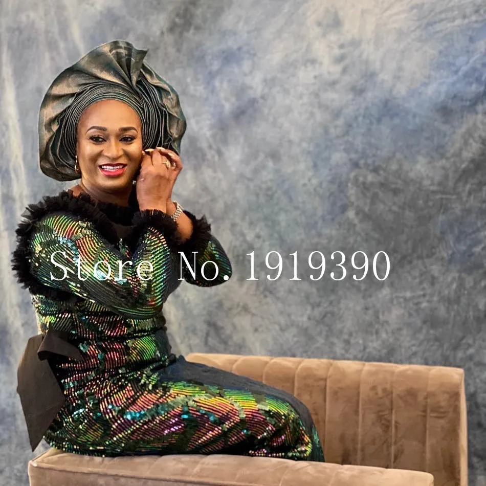 Новейшая зеленая африканская кружевная ткань 2021 Высококачественная вышивка