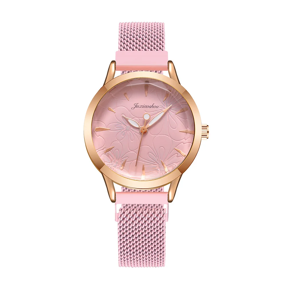 

New Women Fashion Watches Luxury Brand Woman Watch Magnet Wteel Mesh Wtrap Ladies Wristwatch Girl Gift Clock Reloj Mujer Hodinky