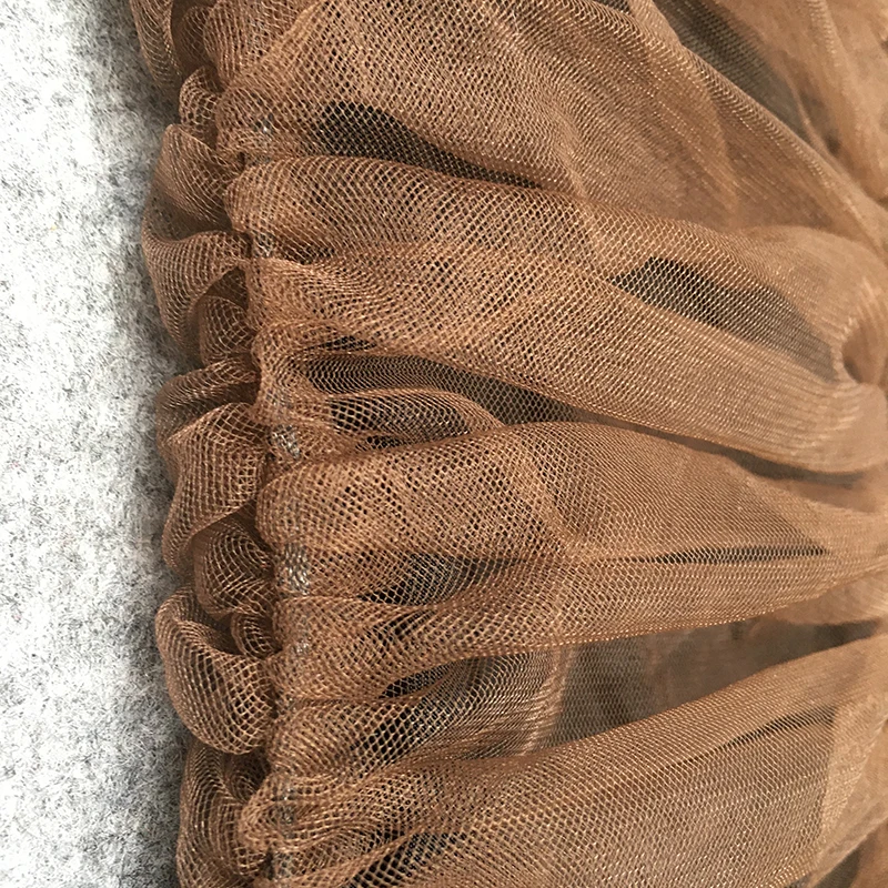 

Sexy Mesh Ruffles Brown Casual Bodycon Women Off Shoulder Long Sleeve Party Dress 2021 Nightclub Vintage Femme Mini Robe BY2215