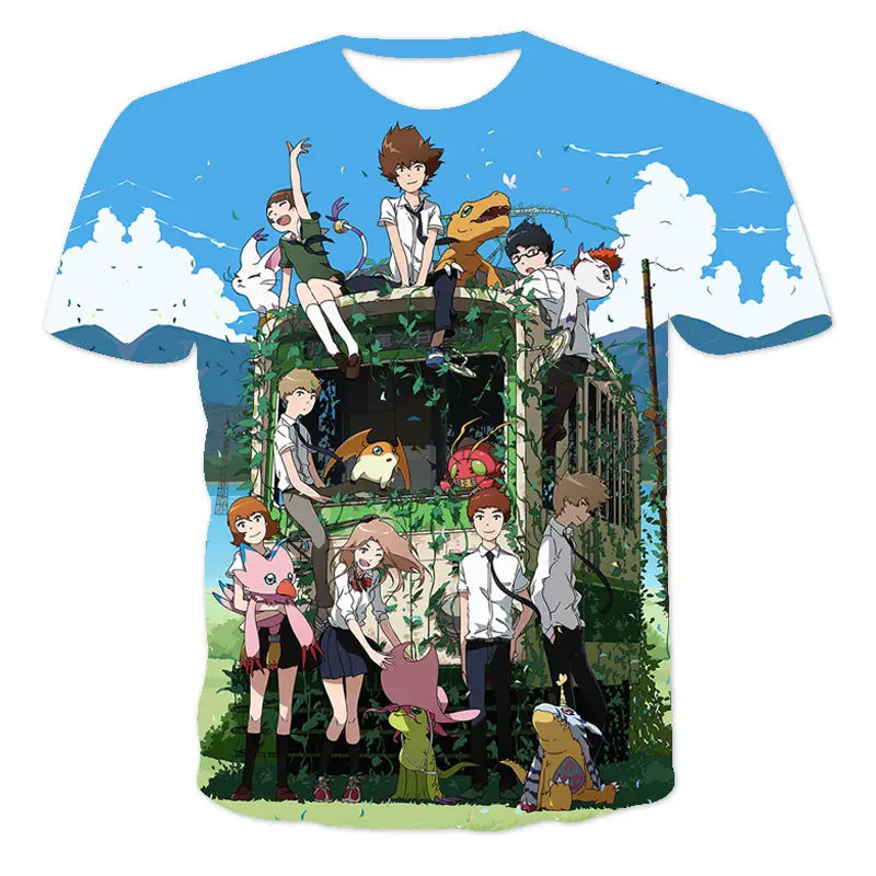 

The Latest Summer Men And Women Personality Cool Cute Anime Series 3d Popular Casual Short-Sleeved T-Shirt Xxs-6xl Wholesale