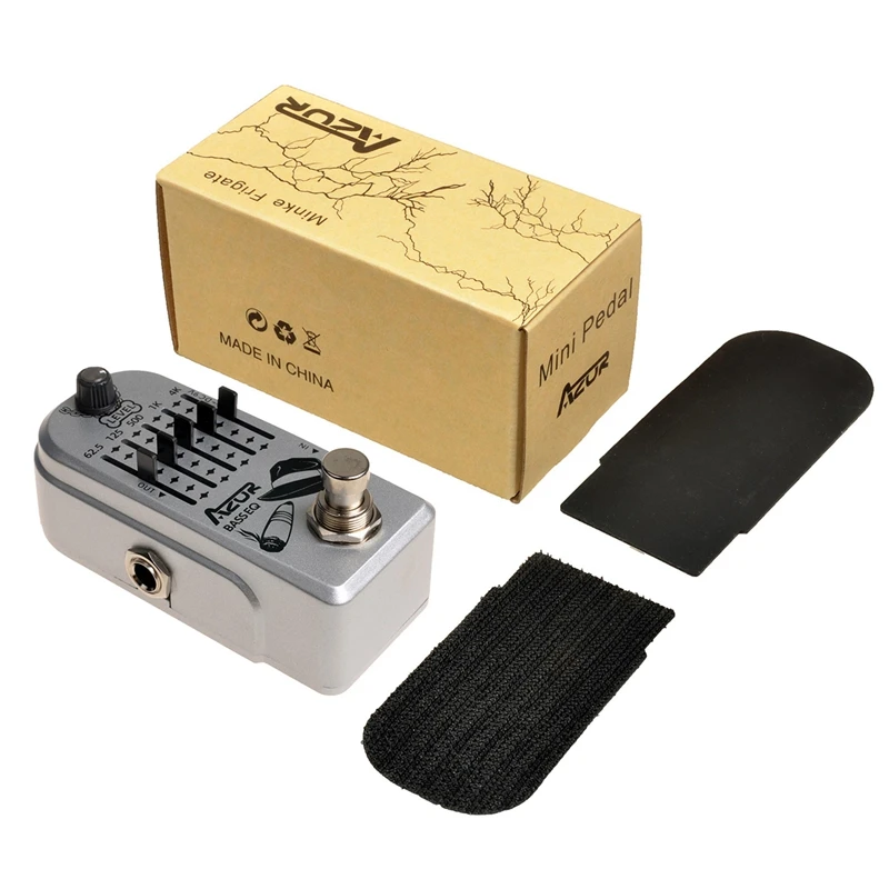 

AZOR 5 Band Bass EQ Guitar Effects Pedal Aluminium-Alloy Guitar Distortions Effect Pedal with True Bypass