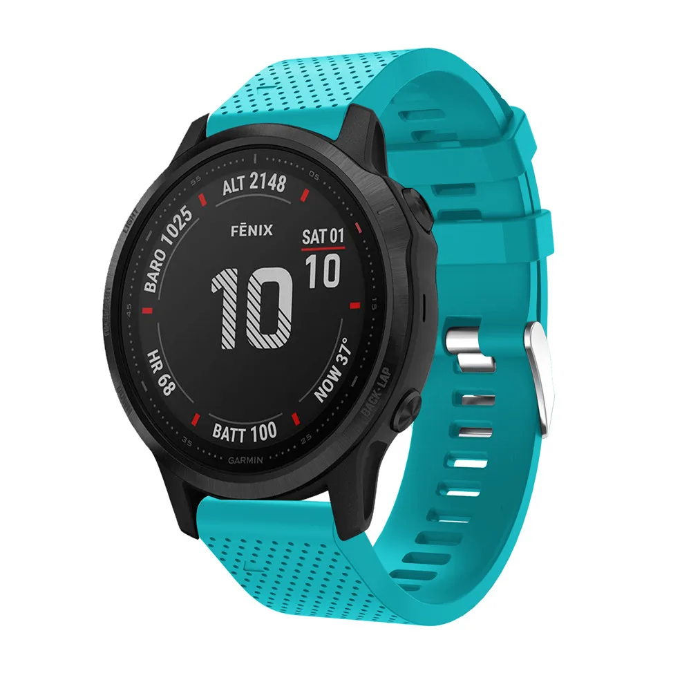 20 мм ремешок для часов Garmin Fenix 6S часы с быстрым выпуском легко подходят силиконовый ремешок на запястье ремни для Garmin Fenix 5s Plus ремень