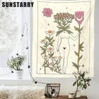 Гобелен с карточками Таро, солнце, луна, звезда, настенная подвеска, астрология, гадания, ведро, солнце, луна, богиня, Декор, растение, цветок, гобелен