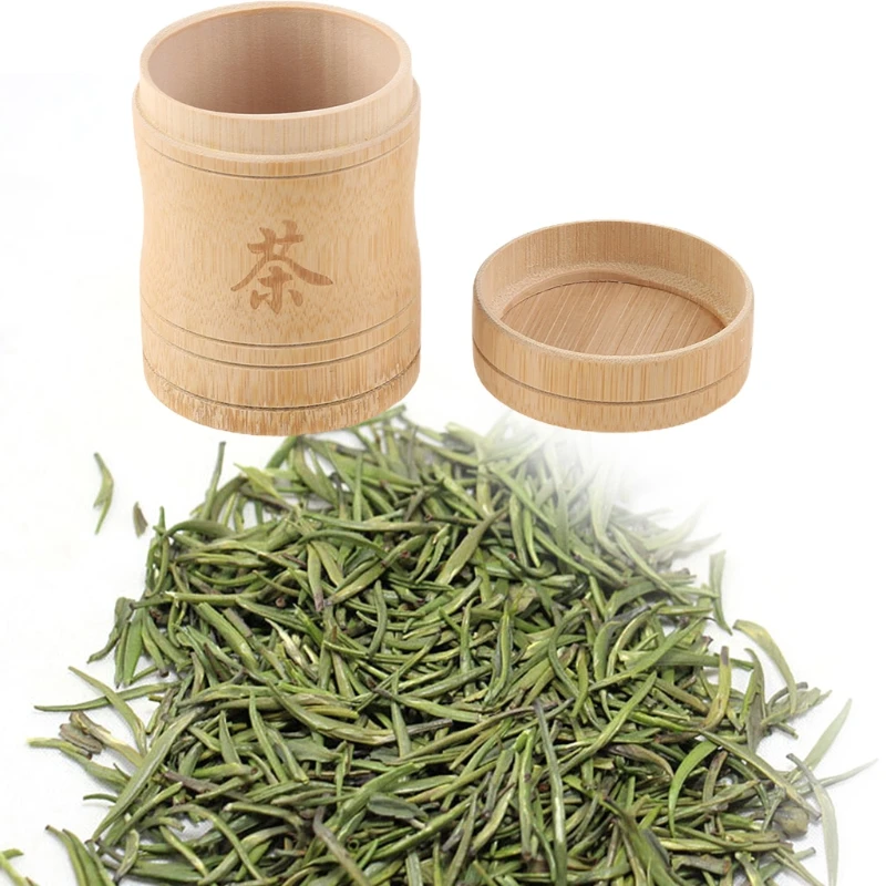 

Миниатюрная чайная коробка из бамбукового материала, дорожная уличная ваза, герметичные банки, подарки