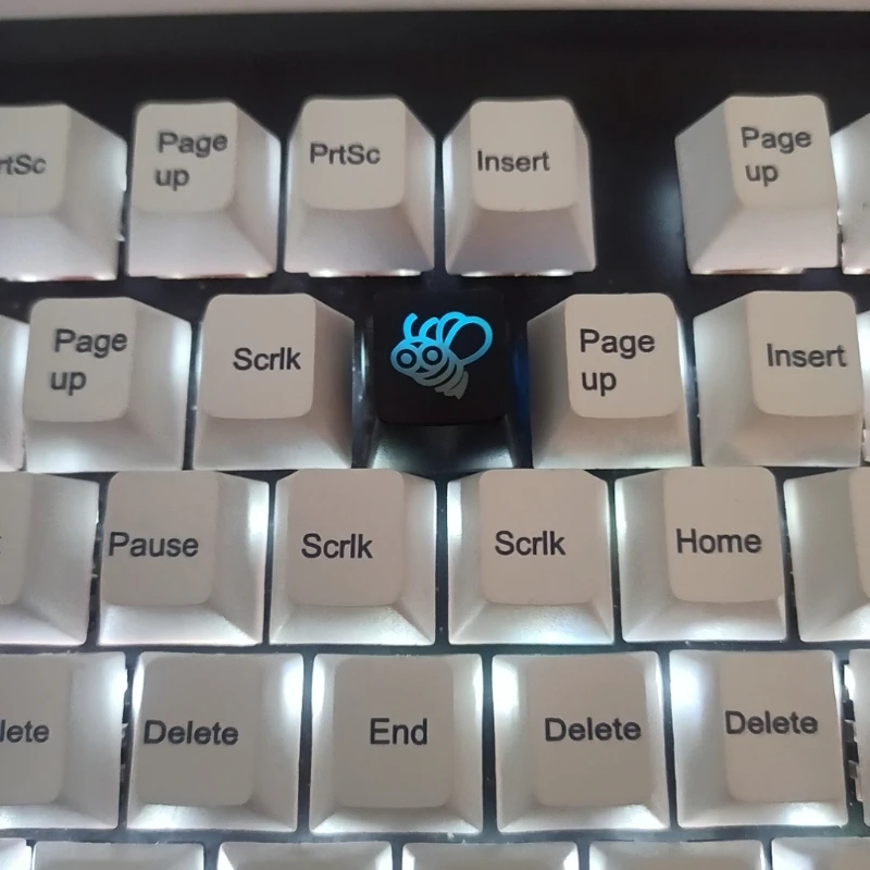 

1PC DIY Honey Bee ABS Backlit Mechanical Keyboard Keycap R4 Height Personality Translucent Key Cap ESC Kids Toys