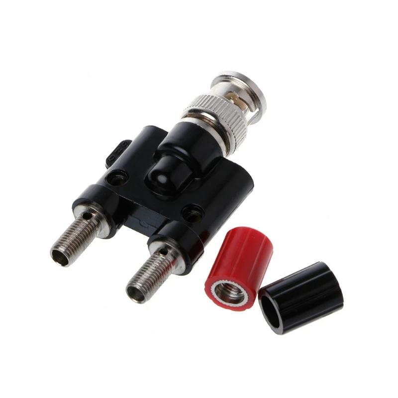 

BNC Male Plug to Twin Dual Banana Jack Female Coaxial 4mm Connector Binding Post
