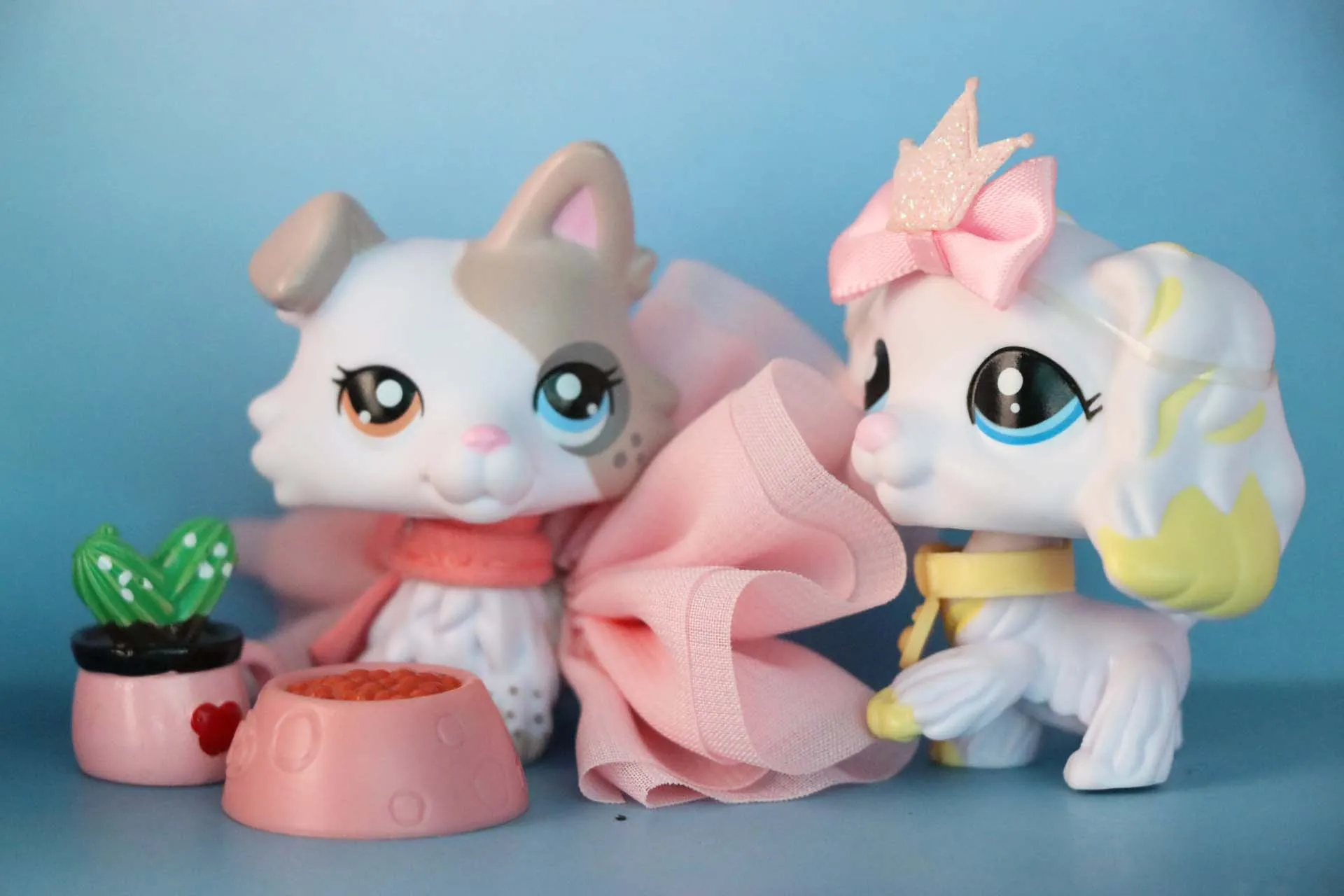 Новые на заказ OOAK фигурки колли Тирамису с вертикальными ушами, разными глазами и банановый кокер-спаниель с аксессуарами (2 шт.)