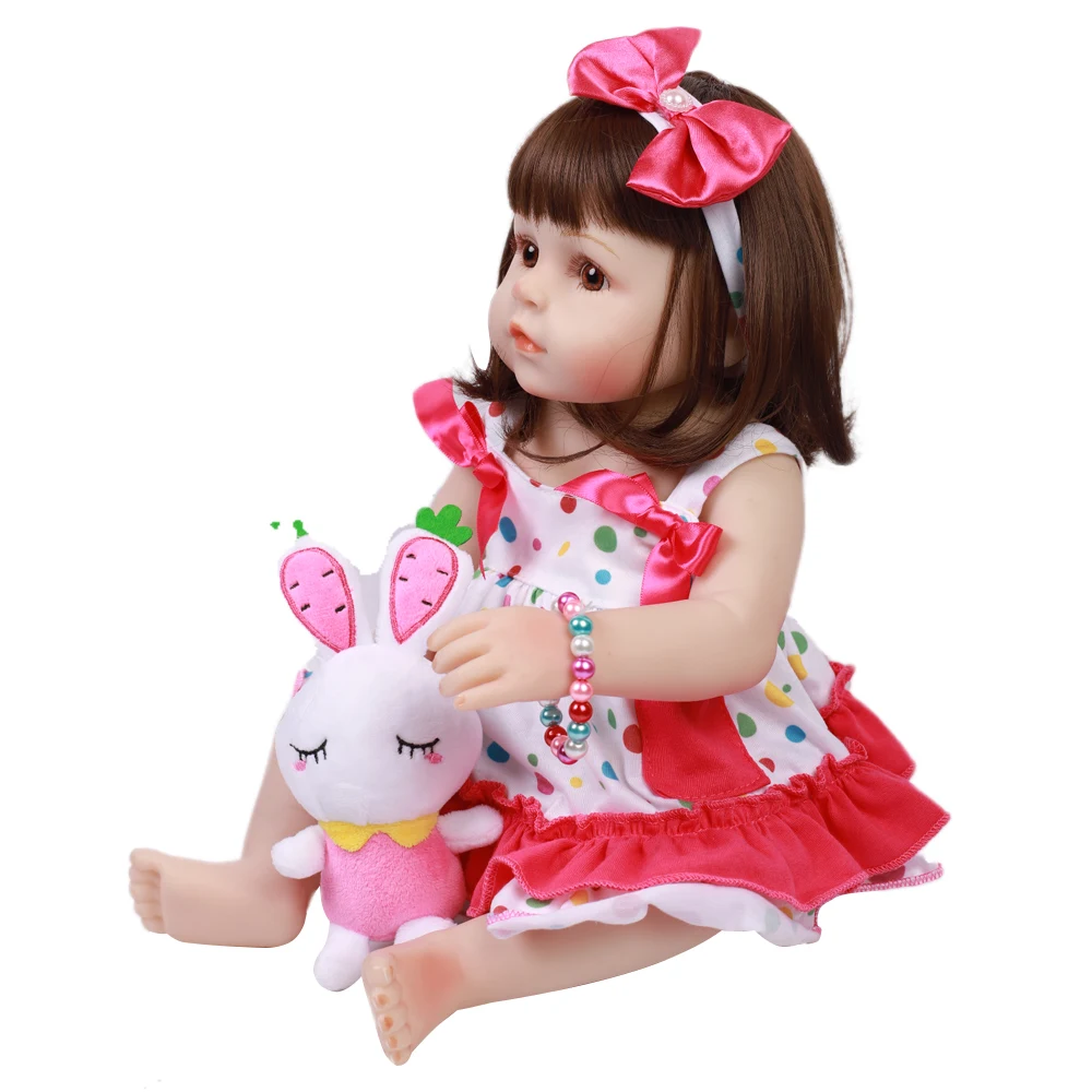 18 &quot48 см Bebe Reborn Мягкие силиконовые реалистичные детские куклы для малышей