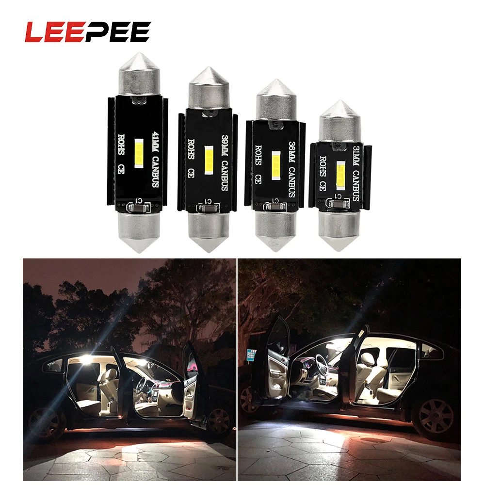 LEEPEE DC 12V автомобильный интерьер КУПОЛ лампа номерного знака светильник с чипом CSP