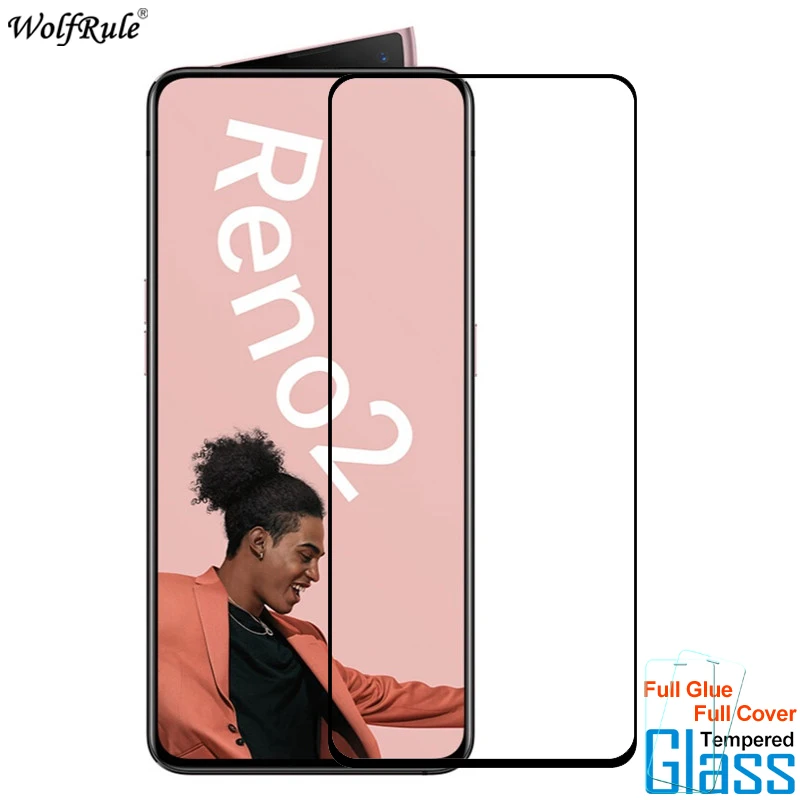 Стекло для OPPO Reno2 защита экрана полное клеевое Покрытие Закаленное стекло Reno 2