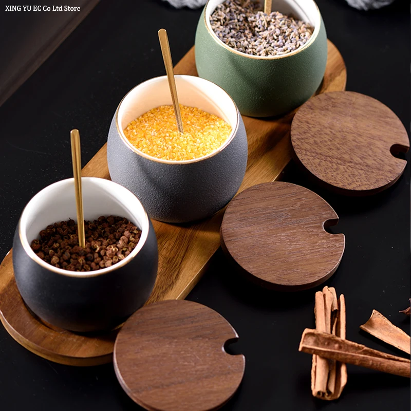 Керамический горшок для приправ в скандинавском стиле бытовой Кухонный