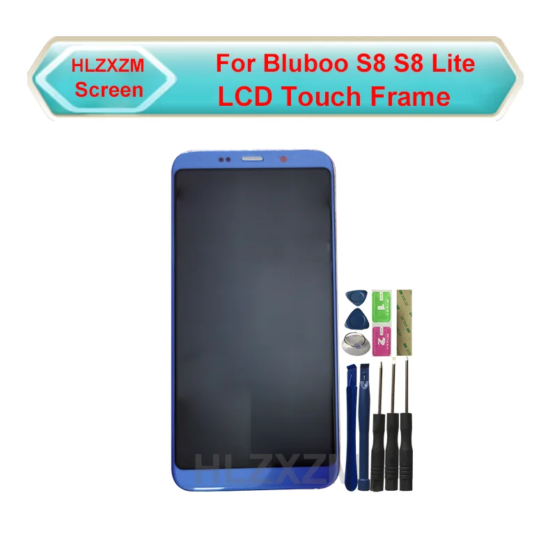 ЖК дисплей с сенсорным экраном и рамкой для Bluboo S8 Lite|Экраны мобильных телефонов| |