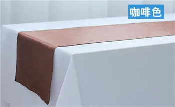 Color 12 Винтажные разноцветные белые рождественские белые синие атласные вечерние свадебные украшения Скатерть, дорожка - Цвет: Color 12