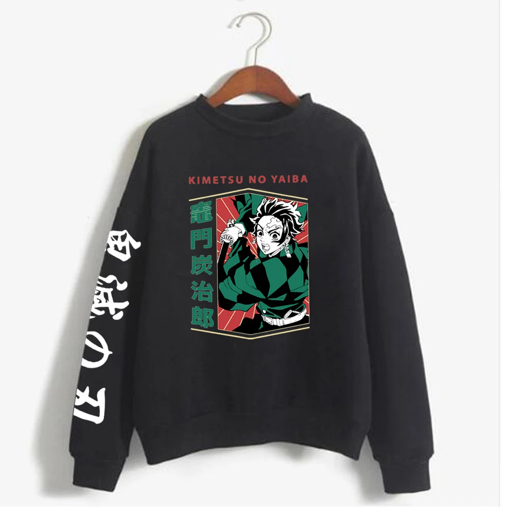 

2021 Anime Harajuku Demon Slayer Hoodies Sweatshirts Streetwear for Women/men Unisex Top
