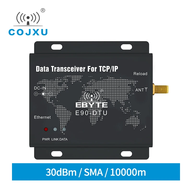 

SX1262 30 дБм LoRa Ethernet беспроводное цифровое радио COJXU E90-DTU(230SL30-ETH) приемопередатчик Прозрачная передача на большие расстояния