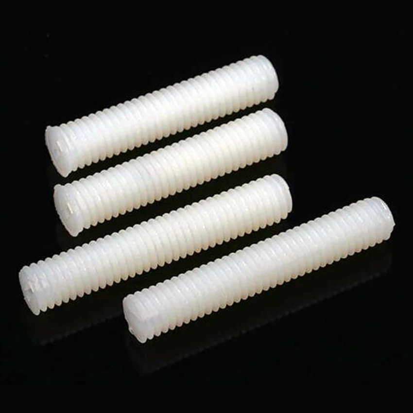 

M3 M4 M5 M6 Nylon Headless Slotted Screws Plastic Set Screws