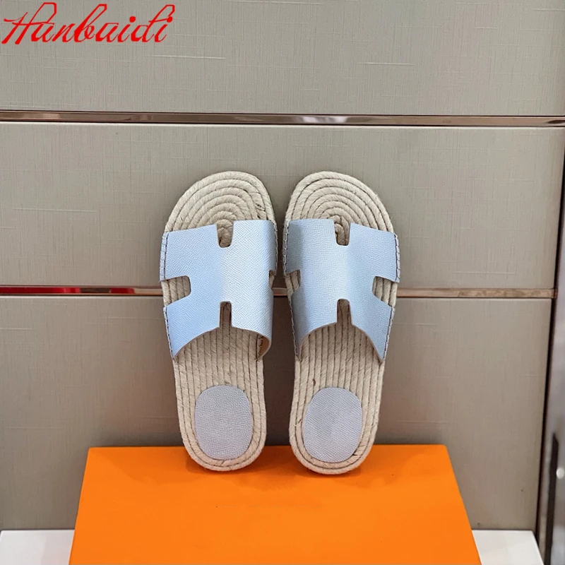

Men Sandals Flat Genuine leather H Outdoor Casual Sandals for Women Genuine Leather Fashion Beach MenSports Slippers Fish Bottom