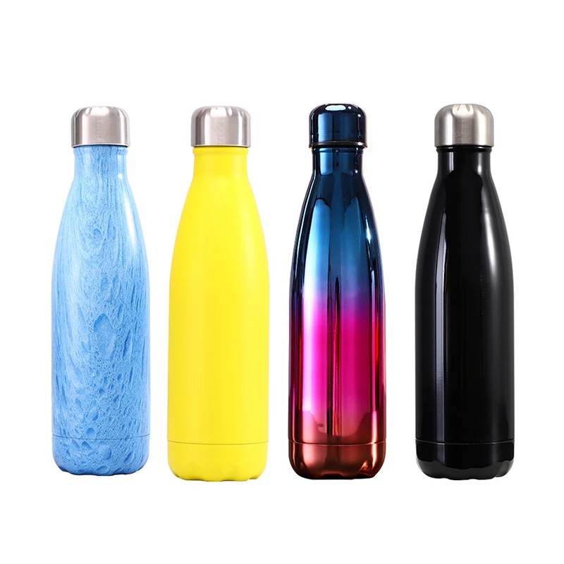 

500 ml Double-Wall Insulated Vacuum Flask Stainless Steel Water Bottle Cola Water Beer Thermos For Sport Bottle New