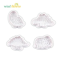 4 piece set of dinosaur biscuit mold household diy kitchen tool baking mold appliance