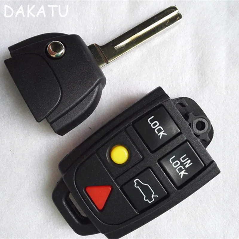 Складной чехол для ключей DAKATU 5 кнопок Volvo C30 C70 S40 S80 V50 V70 Xc90 Xc70 Xc60|Ключ от авто| |