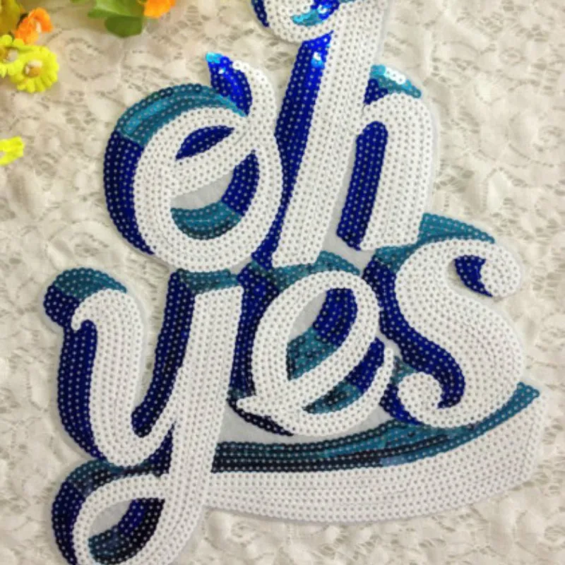 

25pcs/Lot Embroidery Patches Letters Clothing Decoration Accessories Ohyes English Alphabet Diy Iron Heat Transfer Applique