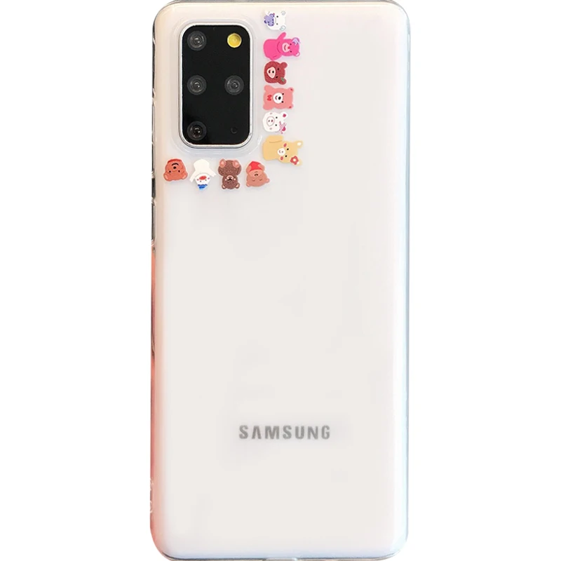 Camera pattern is suitable for Samsung s21 ultra s20 s20fe mobile phone case note20ultra s21plus transparent silicone cover