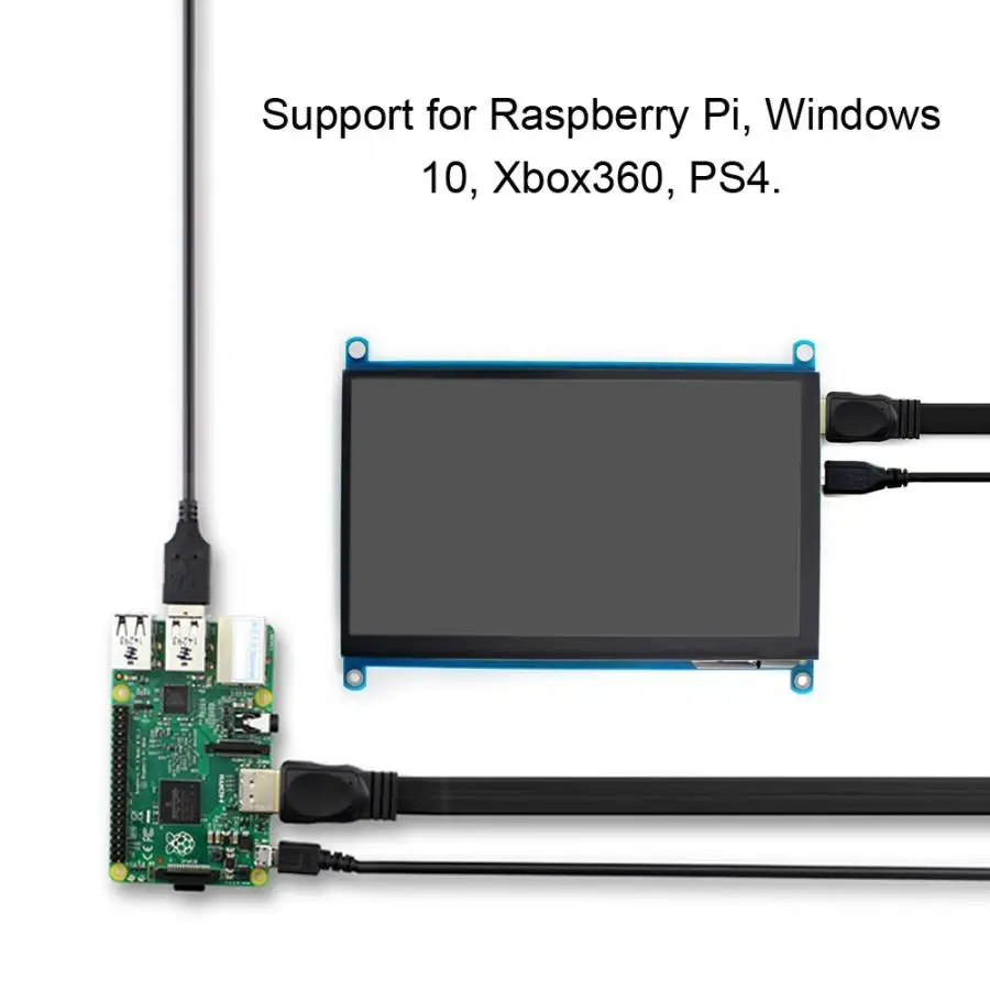 Сенсорный экран стол 7-дюймовый HDMI ЖК-дисплей (H) 1024*600 ips емкостный сенсорный с