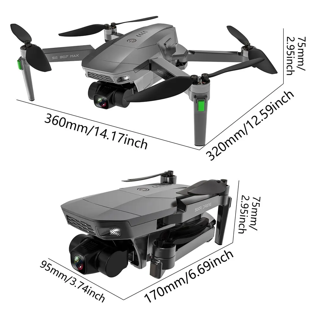 

SG907 MAX GPS Drone With 3-Axis Gimbal Camera 4K Wifi FPV Optical Flow Brushless Professional Quadcopter