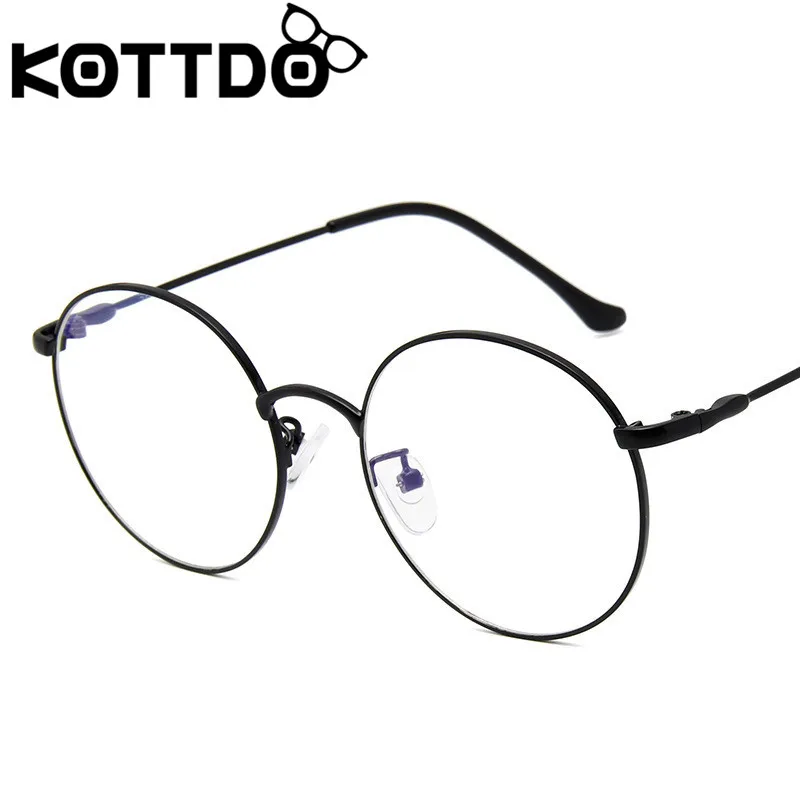 

KOTTDO Classic Round EyeGlasses Women Vintage Transparent Myopia Eye Glasses Frames for Men