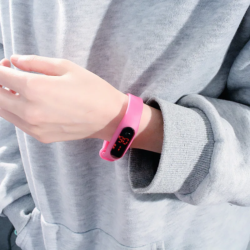Kids Watches Boys Digital Watch For Girls Silicone Strap Pink Waterproof Children Wrist New Teens Sports Led reloj | Наручные часы