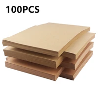 100pcs a4 brown kraft paper gift and flower wrapping paper diy hand painted graffiti printing envelope paper art craft materials