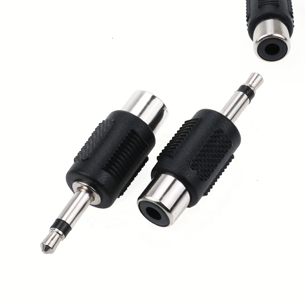 YuXi 2 шт. 3 5 мм моно штекер-RCA гнездо Аудио Адаптер соединитель для компьютера