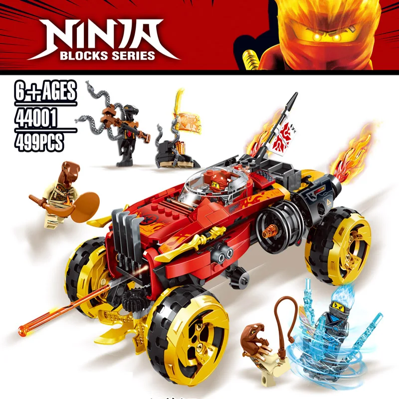 В наличии серии ниндзя катана 4X4 строительные блоки lepins ninjagoo 70675 Кирпичи игрушки