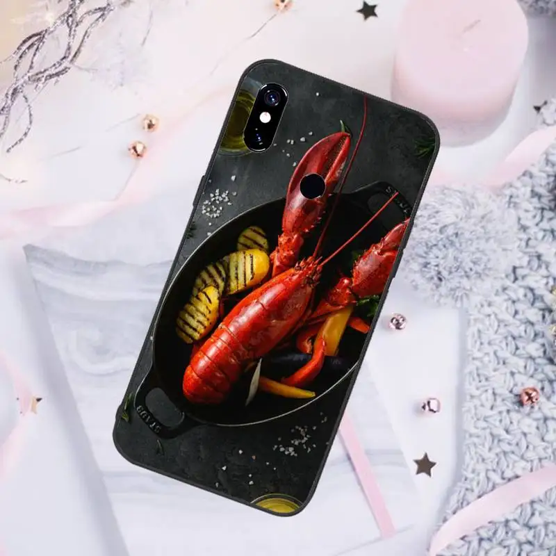 

Food lobster Phone Case For Xiaomi Redmi note 7 8 9 pro 8T 9S Mi Note 10 Lite pro