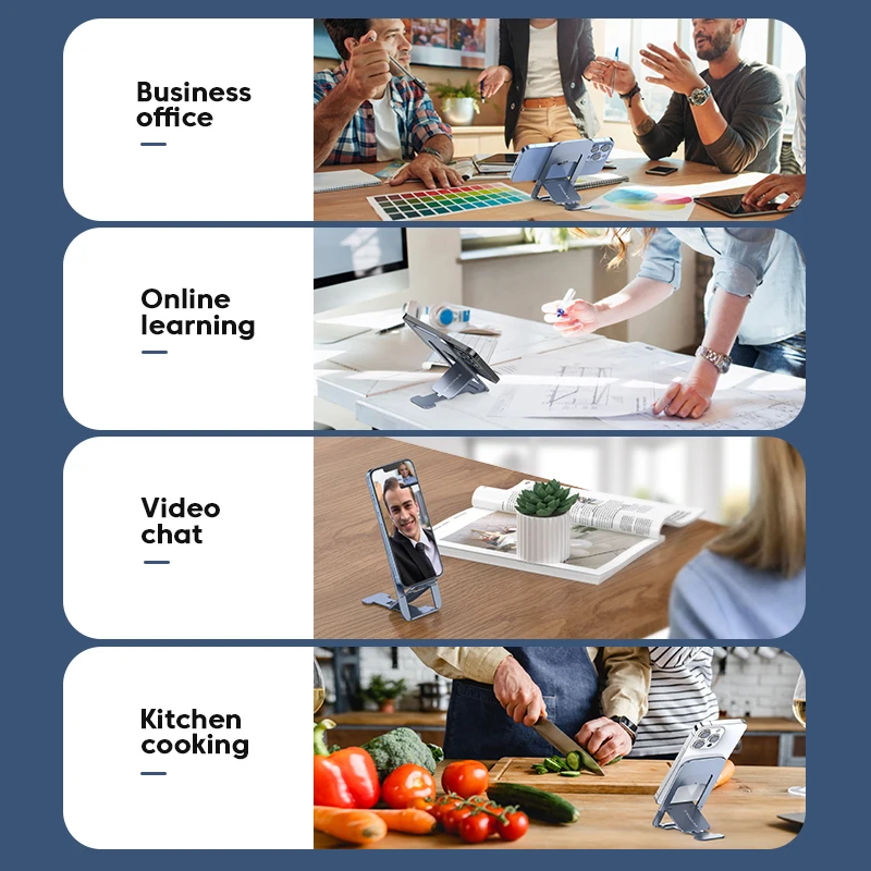 kuulaa phone holder stand aluminum cell phone stand mobile phone support for iphone 13 12 xiaomi samsung huawei fold bracket free global shipping