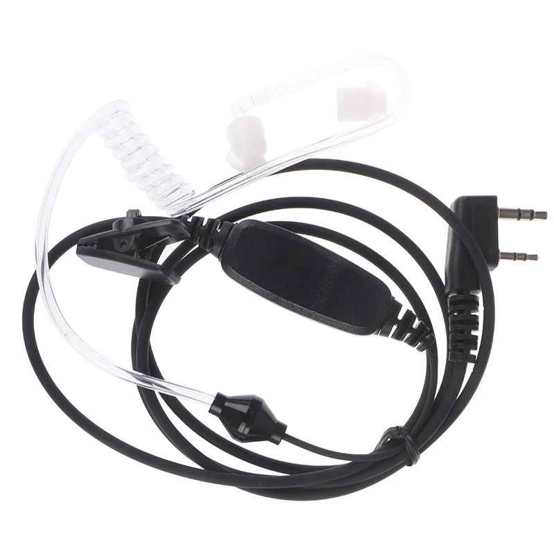 

2Pcs Dual PTT Covert Air Acoustic Tube Earpiece Baofeng UV-82 UV-82HP UV-8HX GT-5TP Plus Walkie Talkie Series Two Way Radio