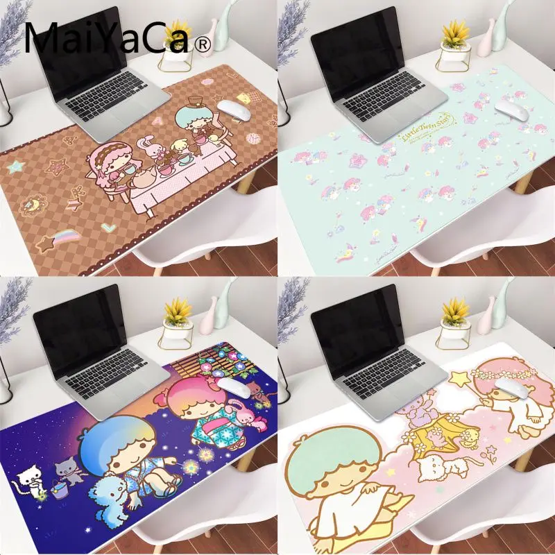 

MaiYaCa litter twin stars красивый коврик для мышки в стиле аниме игровой коврик для мыши геймер большой Deak коврик 800x300 мм для overwatch/cs go