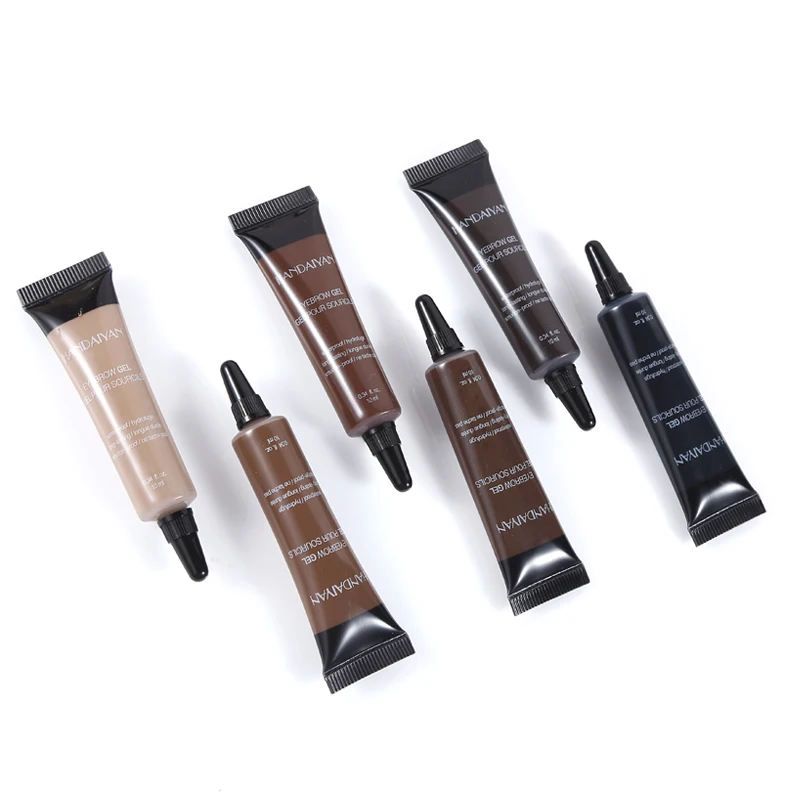 

10ml Eyebrow Cream Tattoo Pen with Brush Kit Waterproof Women Makeup Eyebrows Tint Enhancer Gel Eye Brow Dye Cosmetics