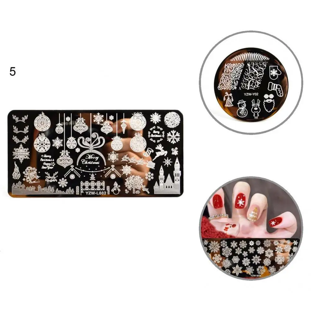 

Nail Stamping Plate High-Quality Lightweight Various Patterns for Salon Nail Transfer Plate Nail Template