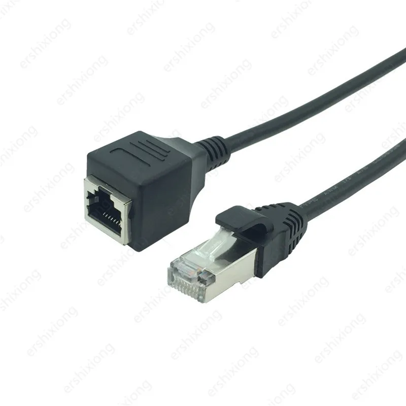 Сетевой удлинитель Lan Ethernet RJ45 8P8C FTP STP UTP Cat 5e штекер гнездо 30 см| |