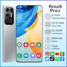 Global Version Rino5 Pro+ 6.7 Smartphone 5G 12GB+512GB 6800mAh MTK6889 Face Unlock Dual SIM Dual Standby (4)